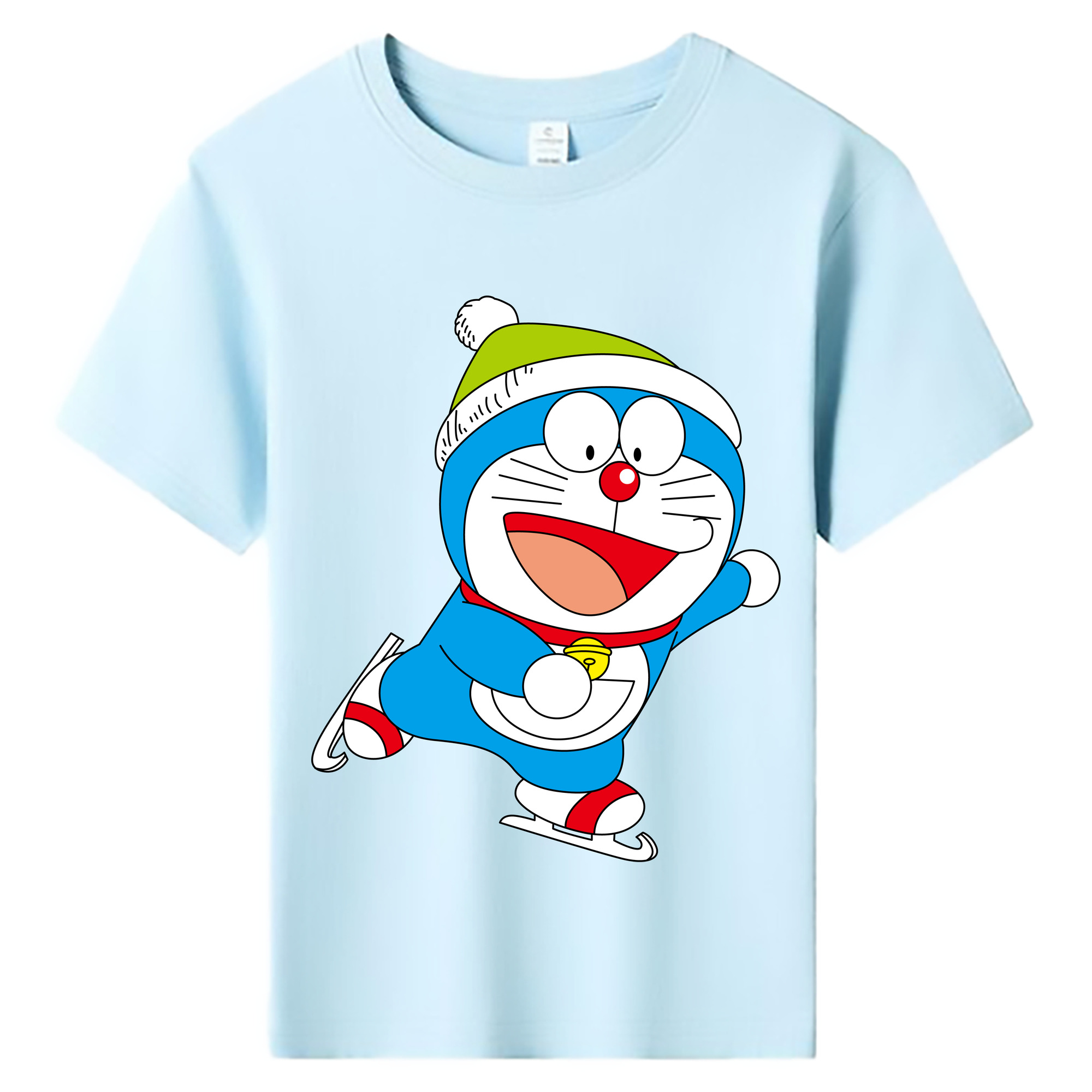 （画像用） ドラえもん Doraemon 綿100％キッズTシャツ（フロントプリント）